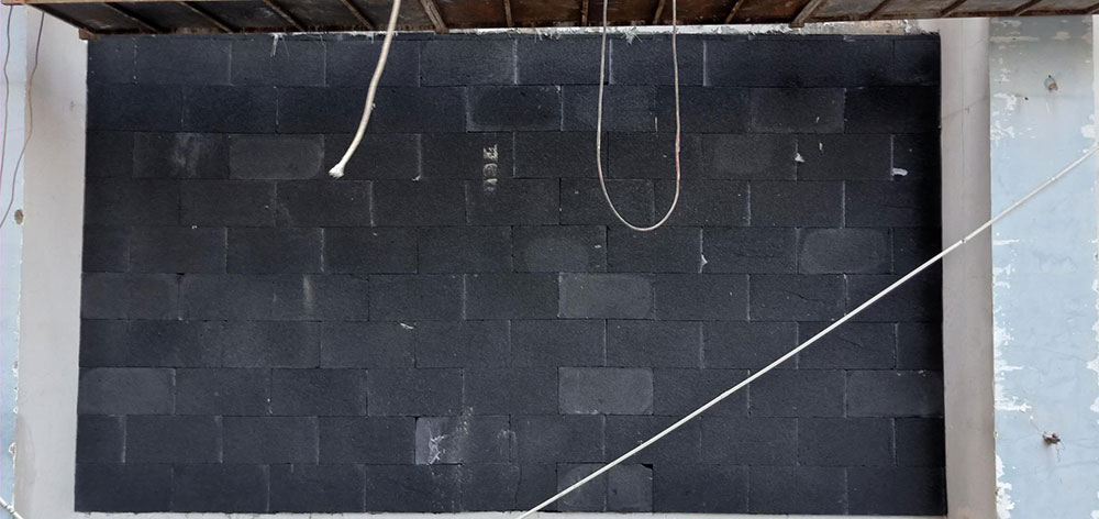 鄭州正光路106中學(xué)碳硅板施工現(xiàn)場(chǎng)